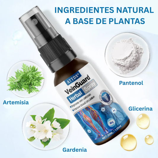 2X1 VEINGUARD Herbal Spray: Desinflama y Mejora la Circulación.